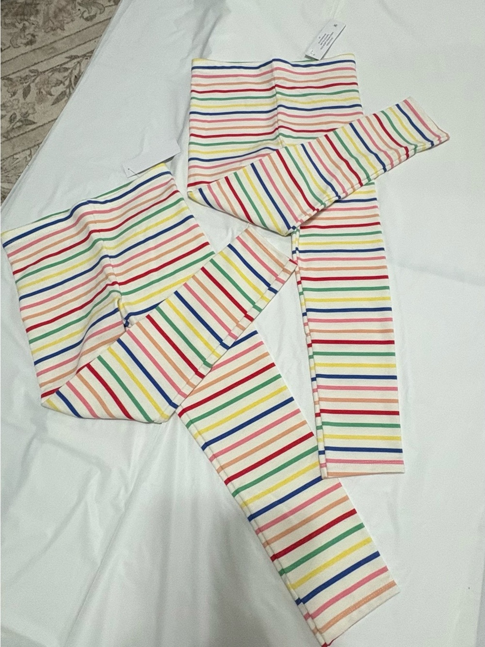 Rainbow Stripe Leggings - Multicolor